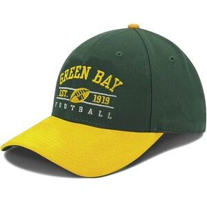 (4) Green Bay Football Green and Yellow Cap